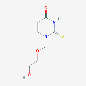 molecular formula C7H10N2O3S B154682 1-(2-Hydroxyethoxymethyl)-2-thioxo-pyrimidin-4-one CAS No. 132885-31-5