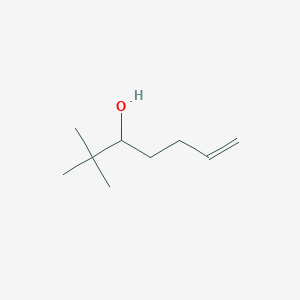 molecular formula C9H18O B15468372 2,2-Dimethylhept-6-en-3-ol CAS No. 54525-85-8