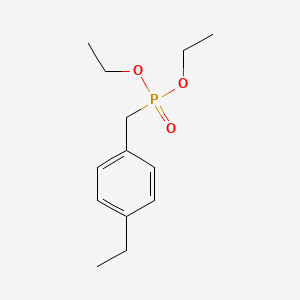 molecular formula C13H21O3P B15468594 Diethyl [(4-ethylphenyl)methyl]phosphonate CAS No. 55190-52-8
