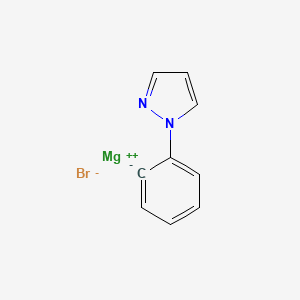 molecular formula C9H7BrMgN2 B15468772 magnesium;1-phenylpyrazole;bromide CAS No. 55317-62-9