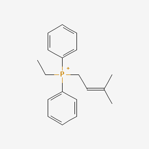 molecular formula C19H24P+ B15468925 Ethyl-(3-methylbut-2-enyl)-diphenyl-phosphanium CAS No. 56771-24-5