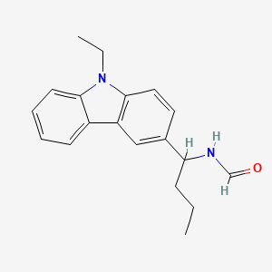 molecular formula C19H22N2O B15468977 N-(1-(9-Ethyl-9H-carbazol-3-yl)butyl)formamide CAS No. 52916-30-0