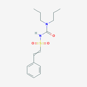 molecular formula C15H22N2O3S B15469090 N-(Dipropylcarbamoyl)-2-phenylethene-1-sulfonamide CAS No. 56753-52-7