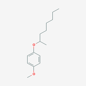 molecular formula C15H24O2 B15469203 Benzene, 1-methoxy-4-[(1-methylheptyl)oxy]- CAS No. 54739-08-1