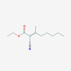 molecular formula C12H19NO2 B15469340 Ethyl 2-cyano-3-methyloct-2-enoate CAS No. 52797-50-9
