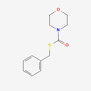 molecular formula C12H15NO2S B15469425 Morpholine, 4-benzylthiocarbonyl- CAS No. 56368-47-9