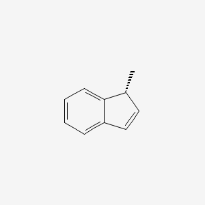 molecular formula C10H10 B15469689 1-Methylindene, (R)- CAS No. 53649-45-9