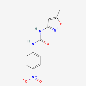 molecular formula C11H10N4O4 B15469727 N-(5-Methyl-1,2-oxazol-3-yl)-N'-(4-nitrophenyl)urea CAS No. 55808-51-0