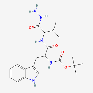molecular formula C21H31N5O4 B15469729 Boc-DL-Trp-DL-Val-NHNH2 CAS No. 52894-03-8
