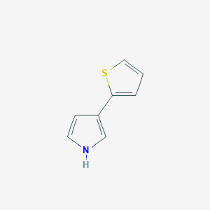 molecular formula C8H7NS B15469810 3-(Thiophen-2-yl)-1H-pyrrole CAS No. 52707-48-9
