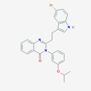 2-[2-(5-Bromo-1H-indol-3-YL)ethyl]-3-[3-(1-methylethoxy)phenyl]-4-(3H)-quinazolinone