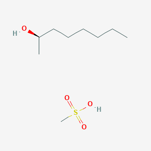 molecular formula C9H22O4S B15470144 methanesulfonic acid;(2R)-octan-2-ol CAS No. 56772-63-5