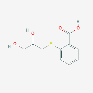 molecular formula C10H12O4S B15470155 Benzoic acid, 2-[(2,3-dihydroxypropyl)thio]- CAS No. 55212-09-4