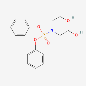 molecular formula C16H20NO5P B15470297 Diphenyl N,N-bis(2-hydroxyethyl)phosphoramidate CAS No. 56622-86-7