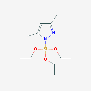 molecular formula C11H22N2O3Si B15470312 3,5-Dimethyl-1-(triethoxysilyl)-1H-pyrazole CAS No. 52789-48-7