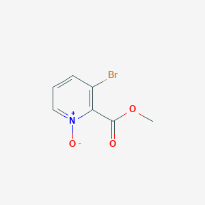 molecular formula C7H6BrNO3 B15470501 Methyl 3-bromo-1-oxo-1lambda~5~-pyridine-2-carboxylate CAS No. 53636-73-0