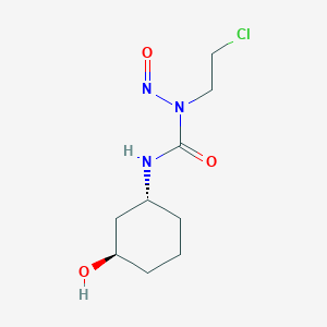 molecular formula C9H16ClN3O3 B15470524 trans-1-(2-Chloroethyl)-3-(3-hydroxycyclohexyl)-1-nitrosourea CAS No. 56323-44-5