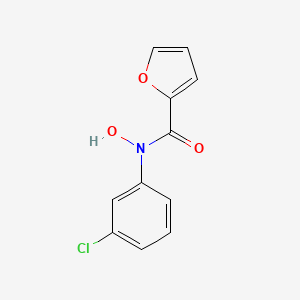molecular formula C11H8ClNO3 B15470652 N-(3-Chlorophenyl)-N-hydroxyfuran-2-carboxamide CAS No. 51639-70-4