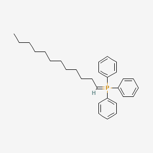 molecular formula C30H39P B15470697 Dodecylidene(triphenyl)-lambda~5~-phosphane CAS No. 54208-04-7
