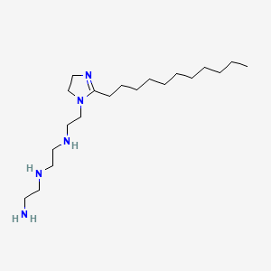 molecular formula C20H43N5 B15470726 N-(2-Aminoethyl)-N'-(2-(4,5-dihydro-2-undecyl-1H-imidazol-1-yl)ethyl)ethylenediamine CAS No. 52948-41-1
