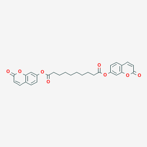 molecular formula C28H26O8 B15470850 Bis[(2-oxo-2H-1-benzopyran-7-yl)] decanedioate CAS No. 41116-91-0
