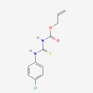 molecular formula C11H11ClN2O2S B15470907 Prop-2-en-1-yl [(4-chlorophenyl)carbamothioyl]carbamate CAS No. 52077-79-9