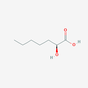 molecular formula C7H14O3 B15471006 Heptanoic acid, 2-hydroxy-, (S)- CAS No. 52437-21-5