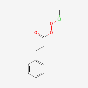 molecular formula C10H12ClO3- B15471040 Methylchloranuidyl 3-phenylpropaneperoxoate CAS No. 50485-71-7