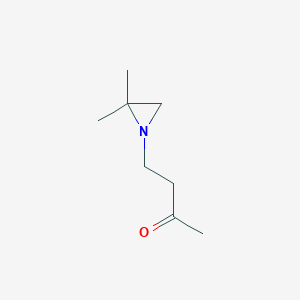 molecular formula C8H15NO B15471049 4-(2,2-Dimethylaziridin-1-yl)butan-2-one CAS No. 53823-81-7