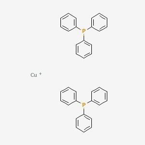 molecular formula C36H30CuP2+ B15471090 Copper(1+);triphenylphosphane CAS No. 47807-59-0