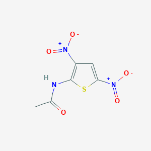 molecular formula C6H5N3O5S B15471129 N-(3,5-dinitrothiophen-2-yl)acetamide CAS No. 51249-08-2