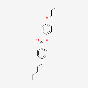 molecular formula C21H26O3 B15471171 4-Propoxyphenyl 4-pentylbenzoate CAS No. 50649-63-3