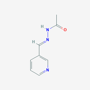 molecular formula C8H9N3O B154712 N-[(E)-pyridin-3-ylmethylideneamino]acetamide CAS No. 126937-14-2