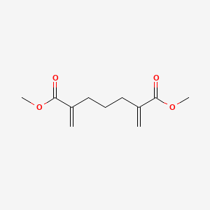 molecular formula C11H16O4 B15471200 Dimethyl 2,6-dimethylideneheptanedioate CAS No. 42028-68-2
