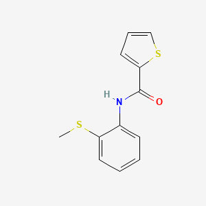 molecular formula C12H11NOS2 B15471202 N-(2-methylsulfanylphenyl)thiophene-2-carboxamide CAS No. 51942-34-8