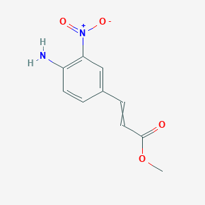 molecular formula C10H10N2O4 B15471233 Methyl 3-(4-amino-3-nitrophenyl)prop-2-enoate CAS No. 51794-05-9