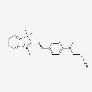 molecular formula C23H26N3+ B15471240 Cationic Red 14 CAS No. 47474-85-1