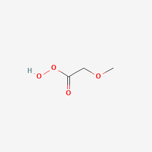 molecular formula C3H6O4 B15471276 Methoxyethaneperoxoic acid CAS No. 52884-74-9