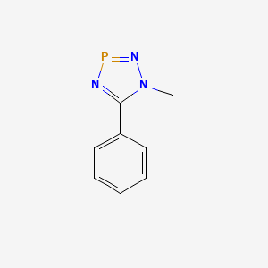 molecular formula C8H8N3P B15471298 1-Methyl-5-phenyl-1H-1,2,4,3-triazaphosphole CAS No. 52713-98-1