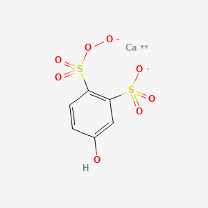 molecular formula C6H4CaO8S2 B15471343 calcium;5-hydroxy-2-oxidooxysulfonylbenzenesulfonate CAS No. 51854-84-3