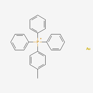 molecular formula C25H22AuP+ B15471381 Gold;(4-methylphenyl)-triphenylphosphanium CAS No. 40667-81-0