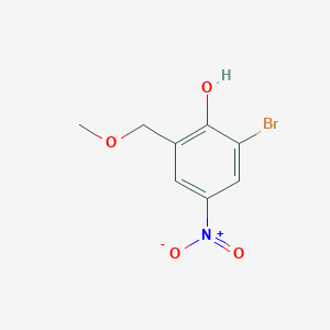 molecular formula C8H8BrNO4 B15471405 2-Bromo-6-(methoxymethyl)-4-nitrophenol CAS No. 41464-11-3