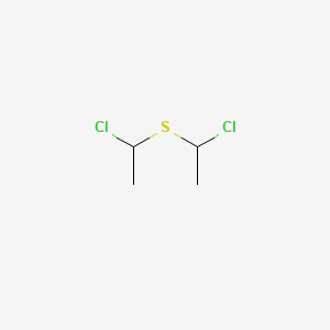 molecular formula C4H8Cl2S B15471408 1-Chloro-1-[(1-chloroethyl)sulfanyl]ethane CAS No. 40709-87-3
