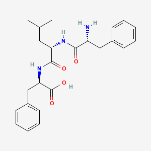 molecular formula C24H31N3O4 B15471422 D-Phenylalanyl-L-leucyl-D-phenylalanine CAS No. 41046-26-8