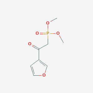 molecular formula C8H11O5P B15471639 Dimethyl [2-(furan-3-yl)-2-oxoethyl]phosphonate CAS No. 51638-49-4