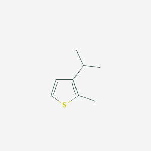 molecular formula C8H12S B15471656 Thiophene, 3-(1-methylethyl)-2-methyl CAS No. 53119-52-1