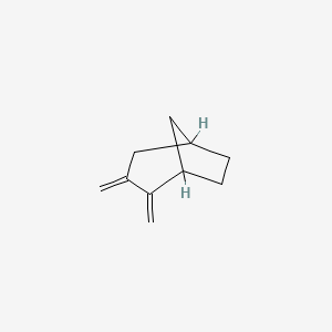 molecular formula C10H14 B15471660 Bicyclo[3.2.1]octane, 2,3-bis(methylene)- CAS No. 49826-54-2