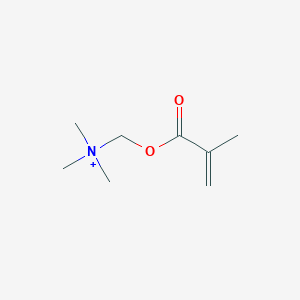 molecular formula C8H16NO2+ B15471661 Methanaminium, N,N,N-trimethyl-1-[(2-methyl-1-oxo-2-propenyl)oxy]- CAS No. 44986-60-9