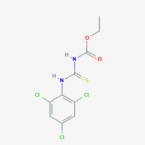 molecular formula C10H9Cl3N2O2S B15471712 Carbamic acid, [thioxo[(2,4,6-trichlorophenyl)amino]methyl]-, ethyl ester CAS No. 52009-34-4