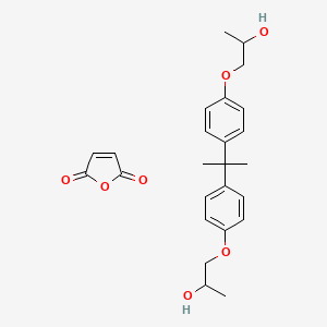 molecular formula C25H30O7 B15471717 Furan-2,5-dione;1-[4-[2-[4-(2-hydroxypropoxy)phenyl]propan-2-yl]phenoxy]propan-2-ol CAS No. 52739-00-1